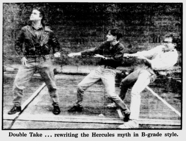 (L-R) Troy Nesmith, Sally Patience, Des Mangan (1989)